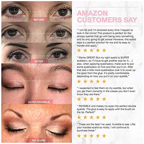 Beauty Logic USA Ultra Invisible Fiber Lace Eyelid Lift Kit 120pcs Blends in ...