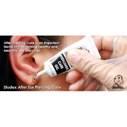 Universal after ear piercing care 18 gel hypoallergenic surgical steel