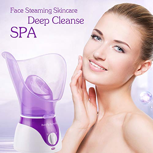 Face Steamer,Beauty Nymph Spa Home Facial Steamer Sauna Pores and Extract Bla...