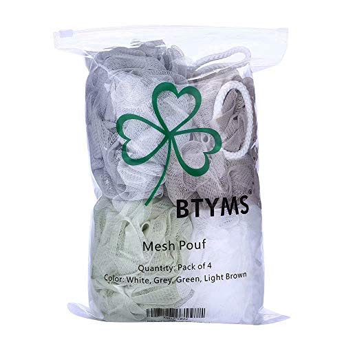 Bath Sponge Shower Loofahs 60g Mesh Pouf Bath Scrunchies Body Wash Puff - Pac...