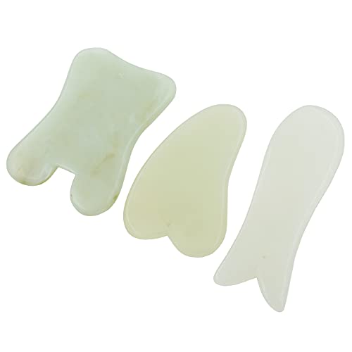 Beautyours Gua Sha Massage Tool Nature Quartz Jade Stone Guasha Scraping Boar...