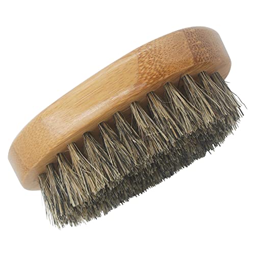 Beautyours Natural Green Sandalwood Beard Comb & Bristle Beard Brush Set Pock...