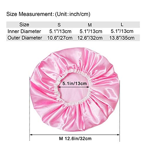 Shower Cap, 3 Pack Shower Caps for Women, Beauty Salon Spa Shower Caps, Doubl...