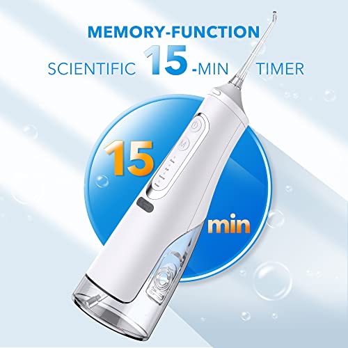 BEBEN Water Electric Flosser Picks for Teeth Cleaning, 4 Modes Water Flossers...