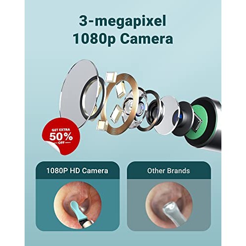 BEBIRDPRO Wi-Fi Connection Ear Wax Remover, Ear Cleaner with HD Camera, Ear C...