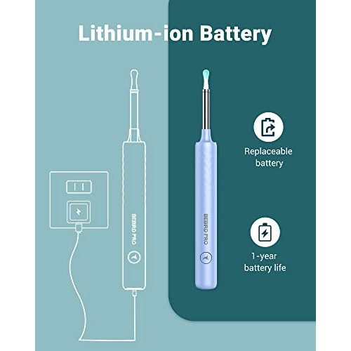 BEBIRDPRO Wi-Fi Connection Ear Wax Remover, Ear Cleaner with HD Camera, Ear C...