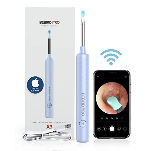 BEBIRDPRO Wi-Fi Connection Ear Wax Remover, Ear Cleaner with HD Camera, Ear C...