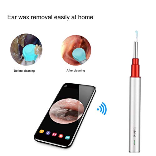 BEBIRD A2 Ear Wax Removal 3.5mm 1080p HD Wireless Pocket LED Camera, Ear Endo...