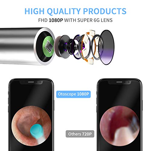BEBIRD Ear Wax Removal, 3.5mm Lens Ear Cleaner with Camera, 1080P HD WiFi Ear...
