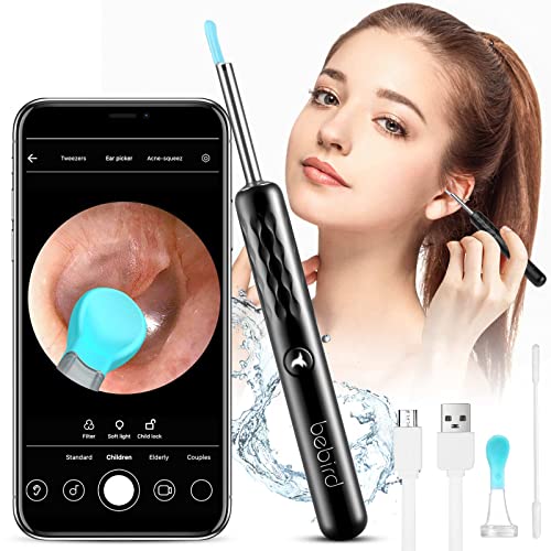 BEBIRD Ear Wax Removal Tool Kit 1960P HD Ear Camera, WiFi Smart Ear Cleaner w...