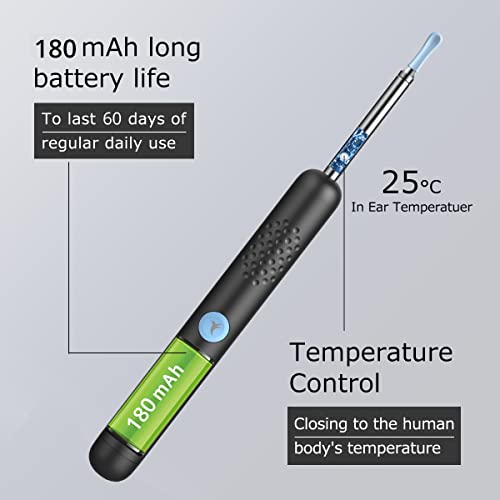 BEBIRD® R1 Ear Wax Removal Cleaner with 3.5mm Ear Camera 6 LED Lights, 1080P ...