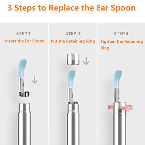 Bebird Replacement Ear Cleaner Camera Otoscope Tool Ear Spoon for All Bebird ...
