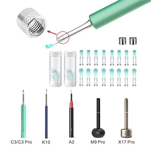 Bebird Replacement Tips Ear, 16 Pieces Waterproof Silicone Ear Spoon for Ear ...