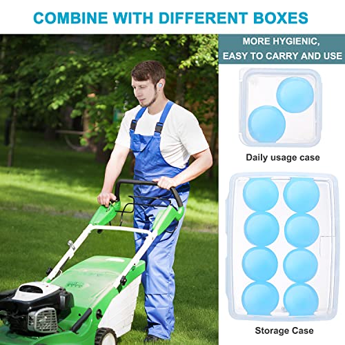 Reusable Silicone Ear Plugs, Waterproof Noise Cancelling Ear Plugs for Sleepi...