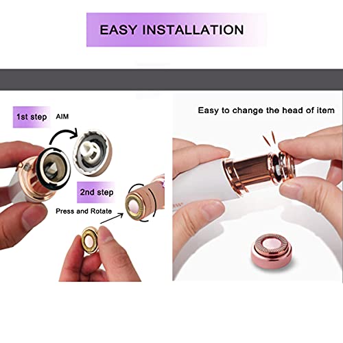Facial Hair Remover Replacement Heads for Finishing Touch Flawless Facial Hai...