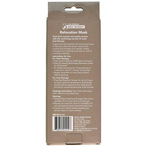 Bed Buddy Aromatherapy Eye Mask with Warm and Cold Therapy for Stress Relief ...