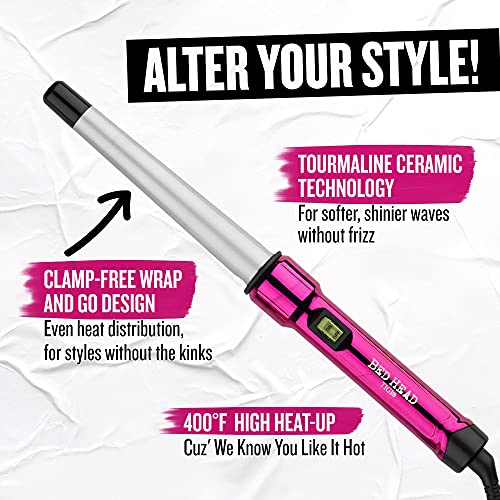 Bed Head Curlipops Clamp-Free Tapered Curling Wand, 1 inch