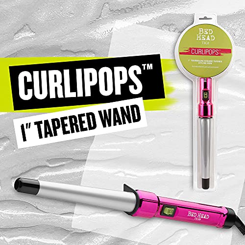 Bed Head Curlipops Clamp-Free Tapered Curling Wand, 1 inch