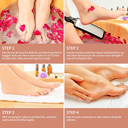 Foot Scrubber, Stocking Stuffers Callus Remover For Feet,Professional Foot Fi...