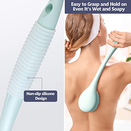 BEDELITE Back Bath Brush Long Handle for Shower - Ergonomic Streamlined Back ...