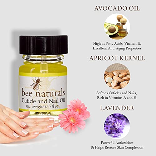 Bee Naturals Nail and Cuticle Oil - Nail Oil for Repairing Cuticles - Treats ...