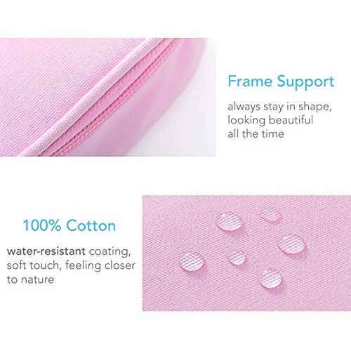 BeeChamp 4pcs Cute Small Travel Sanitary Holder Girls Waterproof Cosmetic Jew...
