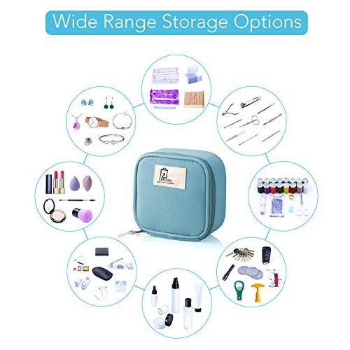 BeeChamp 4pcs Cute Small Travel Sanitary Holder Girls Waterproof Cosmetic Jew...