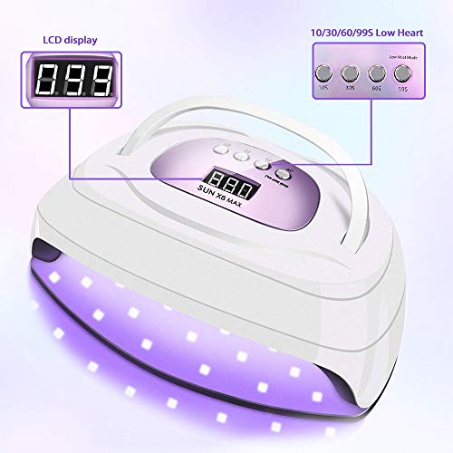 Double Hand UV LED Nail Lamp,BEENLE 220W Fast Dryer Nail Curing Light with 57...