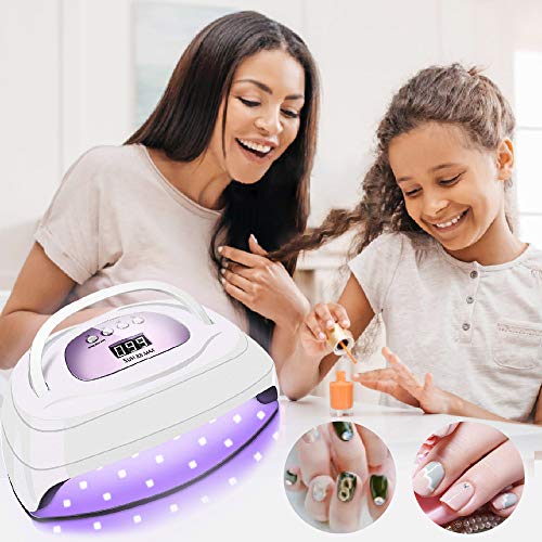 Double Hand UV LED Nail Lamp,BEENLE 220W Fast Dryer Nail Curing Light with 57...