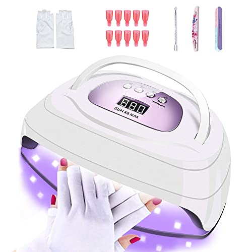 Double Hand UV LED Nail Lamp,BEENLE 220W Fast Dryer Nail Curing Light with 57...