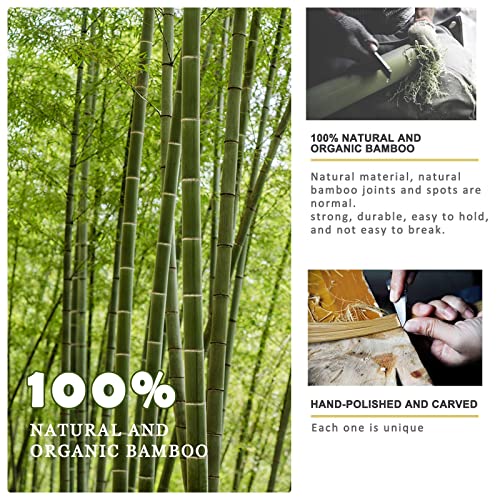 5 PCS 17" Curved Bamboo Wooden Back Scratchers - Back Scratchers for Men Wome...