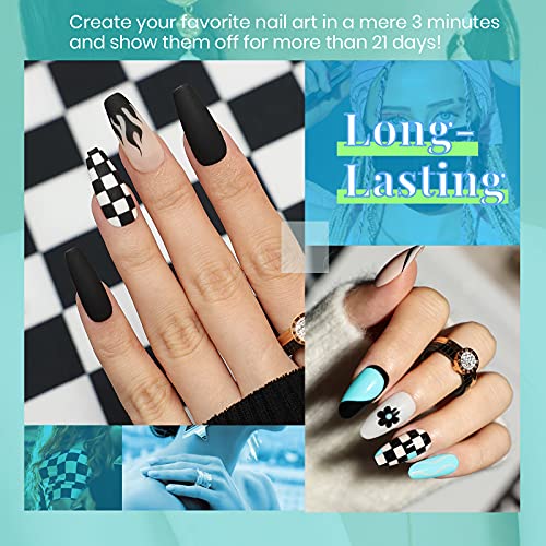 Beetles 20 Pcs Gel Nail Polish Kit Fall Winter Soak off Nail Gel Polish Gray ...