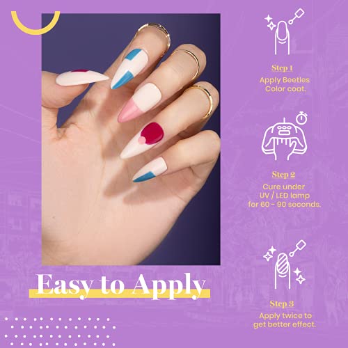 Beetles 20 Pcs Gel Nail Polish Kit, Modern Muse Collection Soak off Nail Gel ...