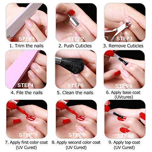 Beetles 8 Colors Nude Pinks Gel Nail Polish Kit with 720 Pcs AB Round Crystal...