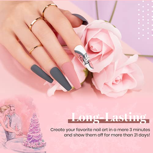 Beetles Bridesmaid Beauty Classic Gel Nail Polish Set - Nude Gray Pink 6 Colo...