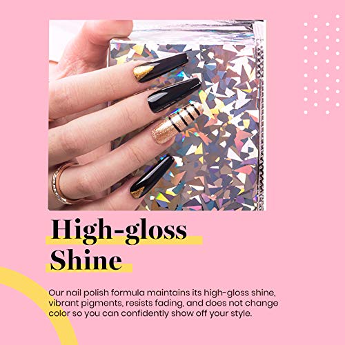 Beetles Gel Nail Polish, 1 Pcs 15ml Audrey Black Color Soak Off Gel Polish Na...