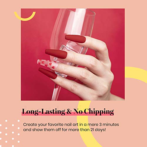 Beetles Gel Nail Polish, 1 Pcs 15ml Red Color Soak Off Gel Polish Nail Art Ma...