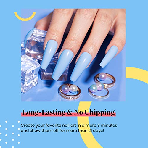 Beetles Gel Nail Polish, 1Pcs 15ML Blue Color Soak Off Gel Polish Nail Art Ma...