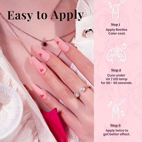 Beetles Gel Nail Polish Kit, 12 Pcs Love Bug Kit Soak Off LED Nail Gel Polish...