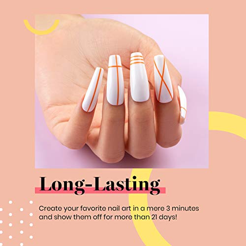 Beetles Gel Nail Polish Kit- 2 Pcs 15ml Black White Colors Gel Polish Set Soa...