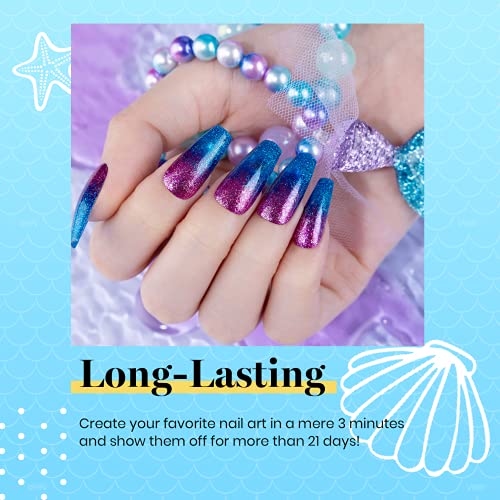 Beetles Gel Nail Polish Kit, Mermaid 20 Colors Soak Off Gel Polish Starter Ki...