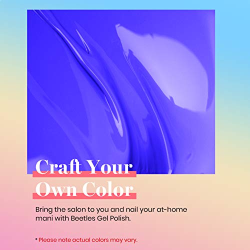 Beetles Gel Nail Polish Paulina Lapis Blue Color Soak Off LED Nail Lamp Gel P...