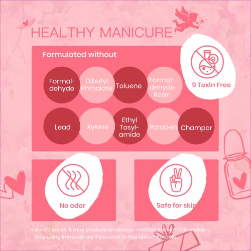 Beetles Gel Nail Polish Set - 6 Colors Pink Rose Red Spring Summer Nail Gel K...