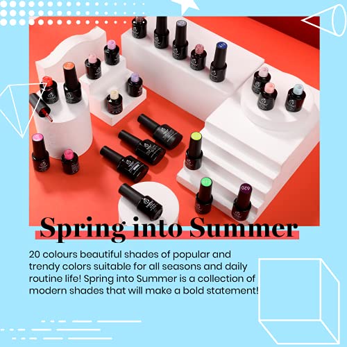 Beetles Gel Nail Polish Set-Spring into Summer Collection 20 Colors Gel Nail ...