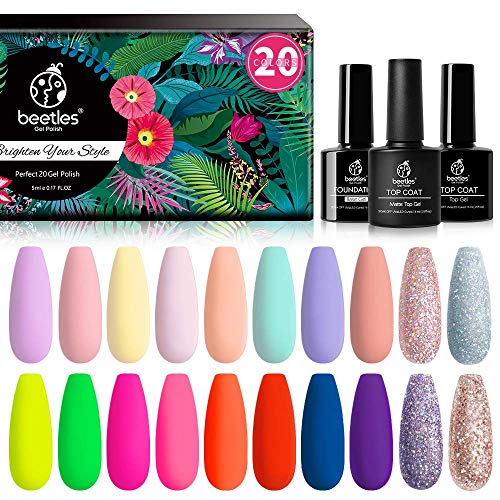 Beetles Gel Nail Polish Set-Spring into Summer Collection 20 Colors Gel Nail ...
