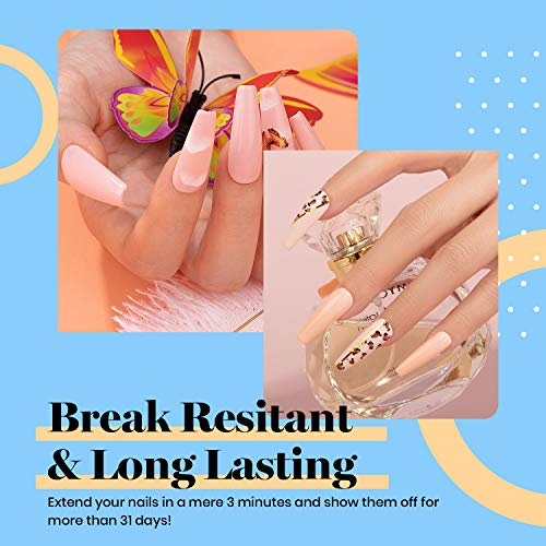 beetles Gel Polish 2 in 1 Nail Glue and Base Gel Kit for Acrylic Nails, 2PCS ...