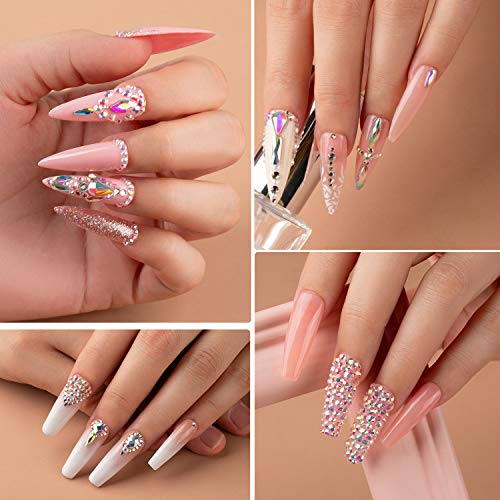 Beetles Gel Polish Nail Art Rhinestones,Crystal Glass AB Rhinestone Gems (120...