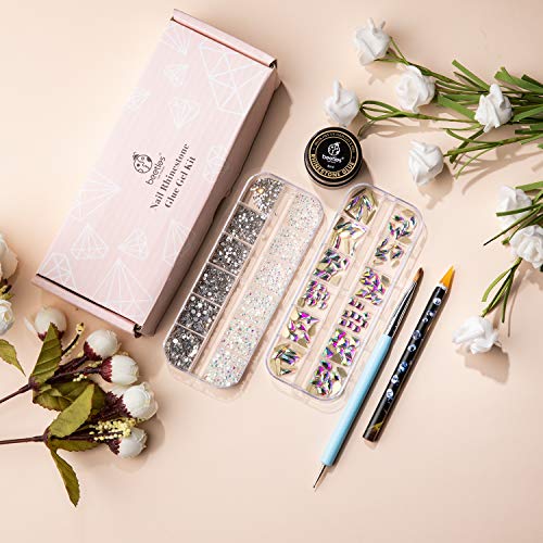 Beetles Gel Polish Nail Art Rhinestones,Crystal Glass AB Rhinestone Gems (120...