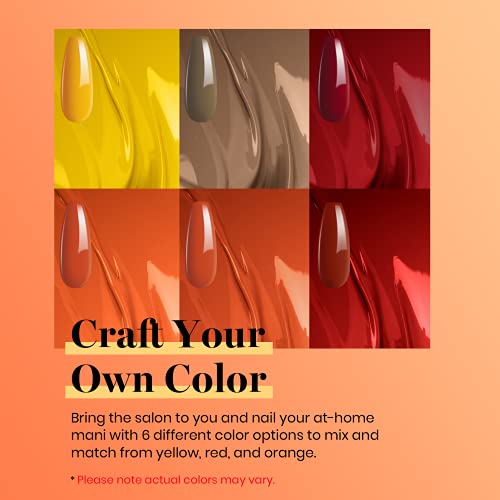 Beetles Gel Polish Set- 6 Colors Gold Yellow Gel Nail Polish Kit Fall Winter ...