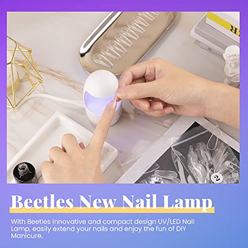 Beetles Mini Nail LED Lamp, Innovative Gel Nail Lamp Manicure UV LED Light fo...